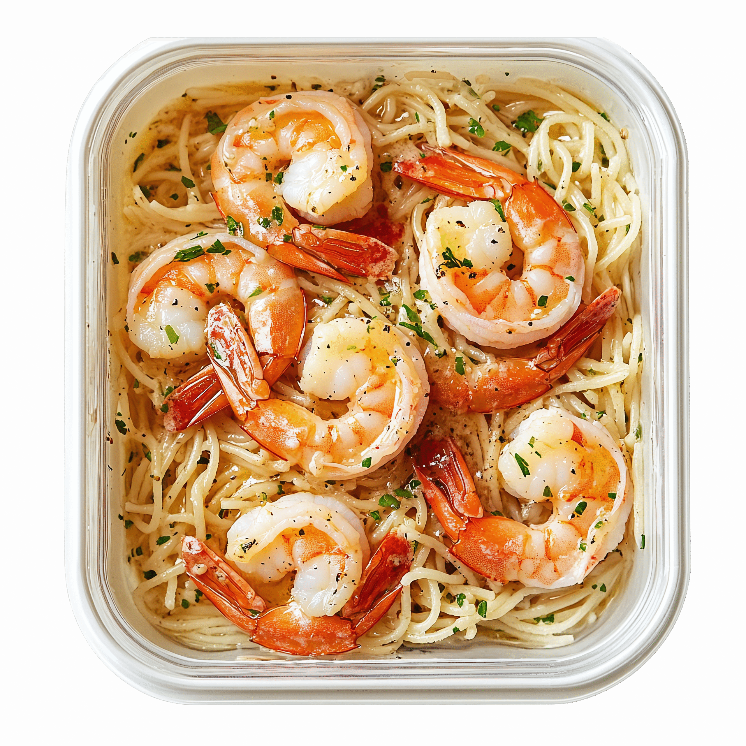 Creamy Garlic Prawn Pasta